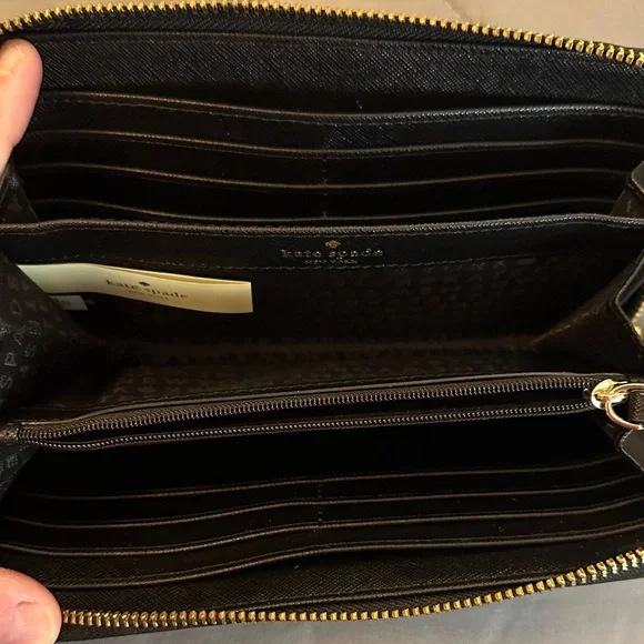 Kate Spade Black Zip-Around Wallet - Picture 3 of 3